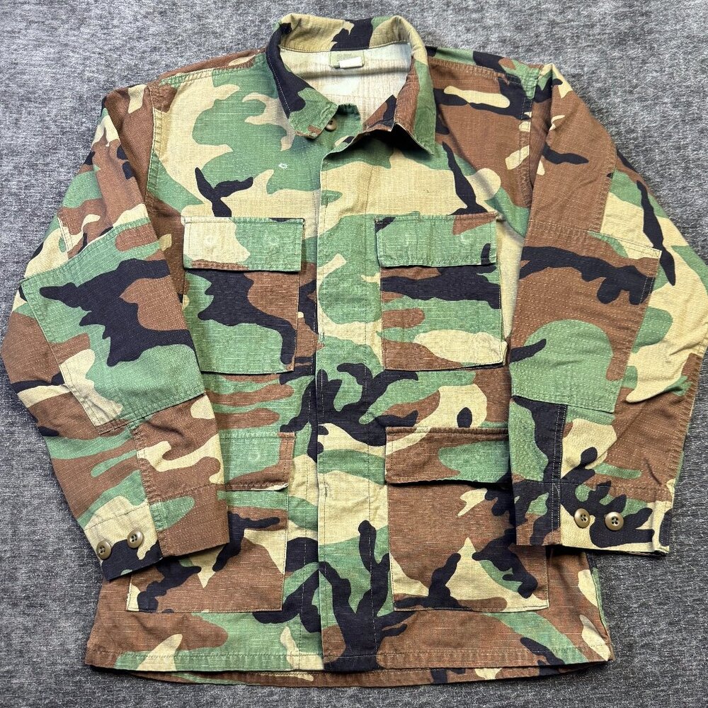 Vintage U.S. Army Camouflage Field Jacket – Size Small, NATO 7080/8494
